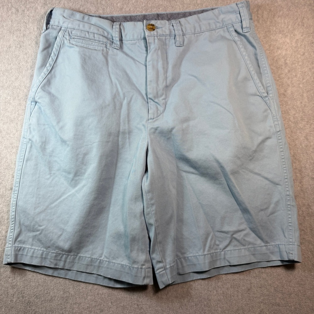 Polo Ralph Lauren Relaxed Fit Chino Shorts Mens 32 Light Blue Cotton 9 Inseam